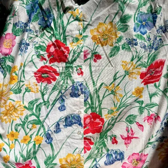 Vintage Floral Halter Sundress Size 4 Petite - Picture 8 of 9